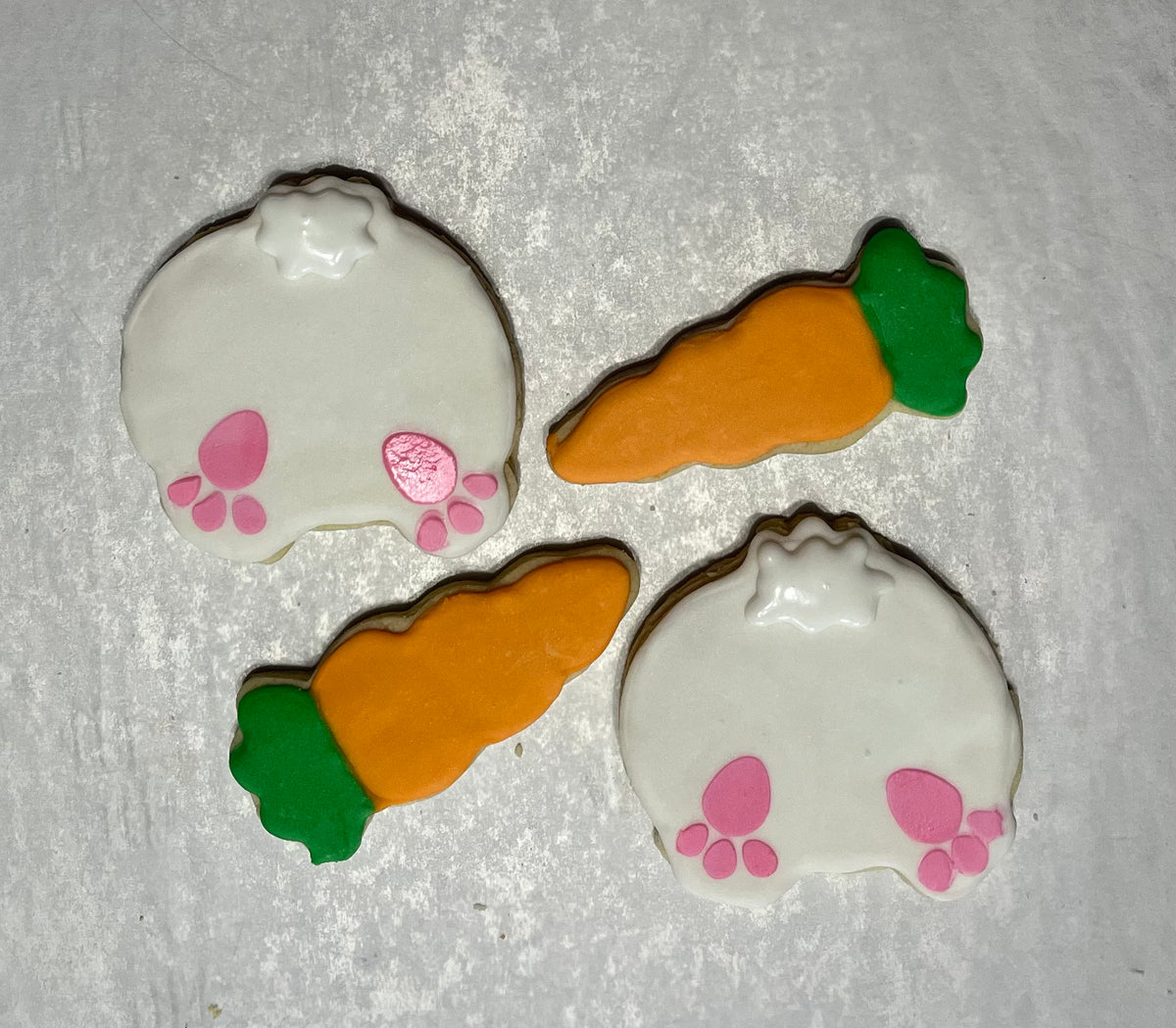 Bunny Butts and Carrots Megs & Pegs bakes